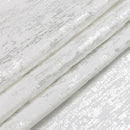 70"x120" Tablecloth- Jacquard, Silver Mosaic Marble