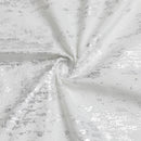 70"x120" Tablecloth- Jacquard, Silver Mosaic Marble