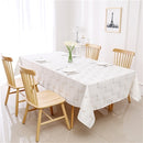 60"x 90" Tablecloth- Velvet, Gold Infinity