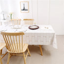 60"x120" Tablecloth- Velvet, Gold Infinity