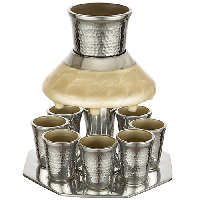 Wine Divider With 8 Cups Pearl
