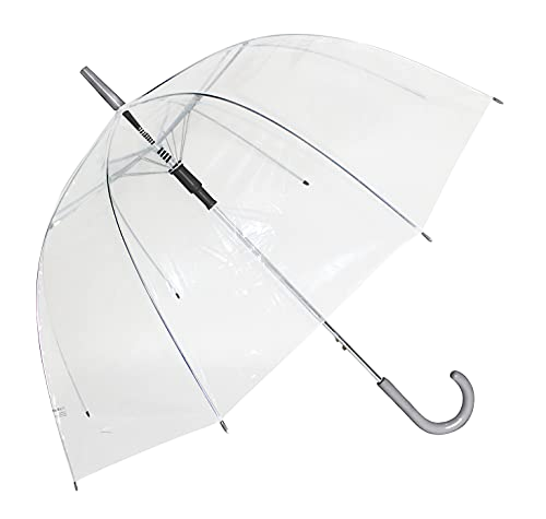 Clear Umbrella Gray Handle