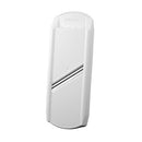 Börner white disc slicer with stainless steel blades displayed on a white background.