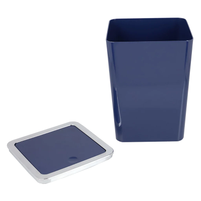 3l Acrylic Waste Basket Blue