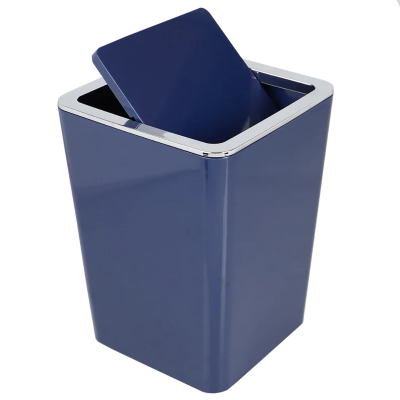 3l Acrylic Waste Basket Blue