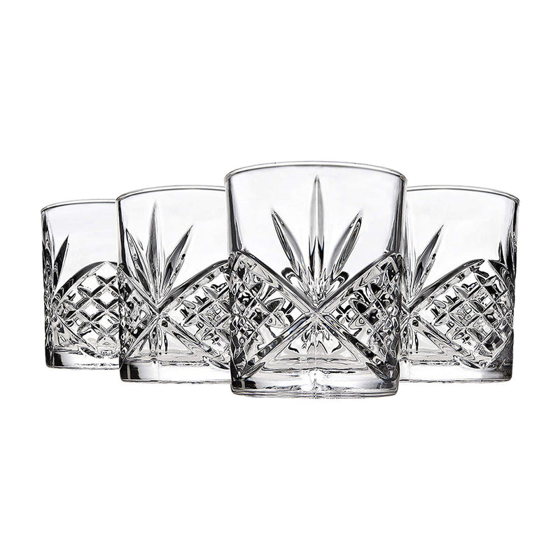 Crystal Double Old Fashioned Glasses - Set Of 4