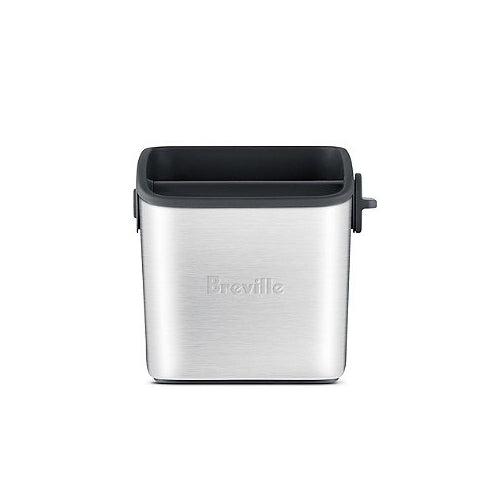 Breville Knock Box Mini in Stainless Steel Construction-Dishwasher Safe, Silver