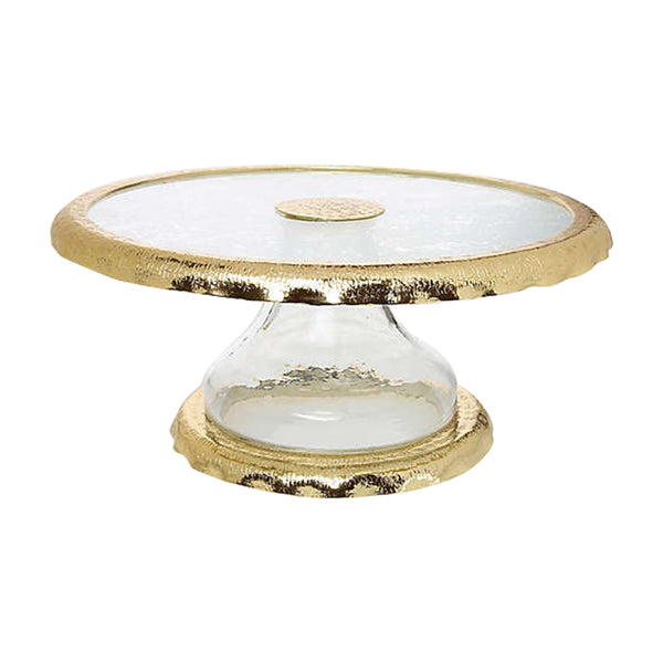 Cake Stand With Gold Border