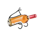 Godinger Black Metal Single Wine Rack for Storage and Organization