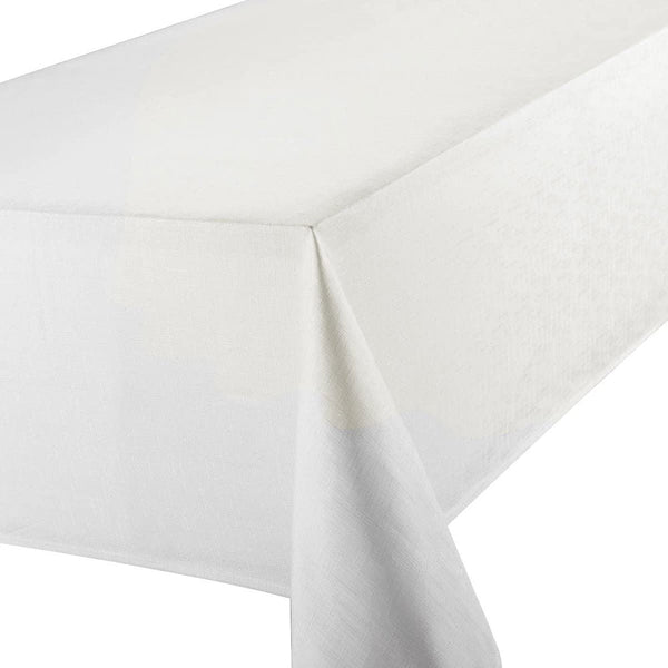 White Fabric Tablecloth 52x90