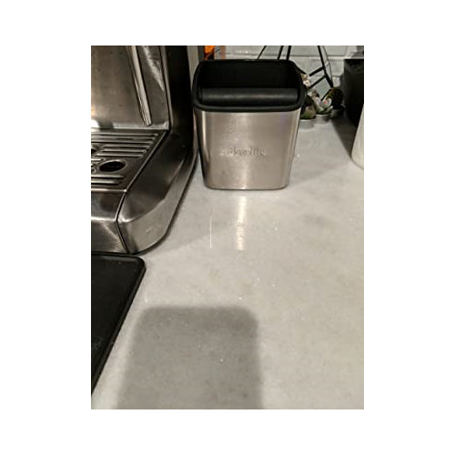 Knock Box Mini in Stainless Steel Construction-Dishwasher Safe, Silver