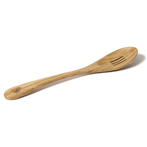Berard 22474 French Olive-Wood Handcrafted Slotted Spoon