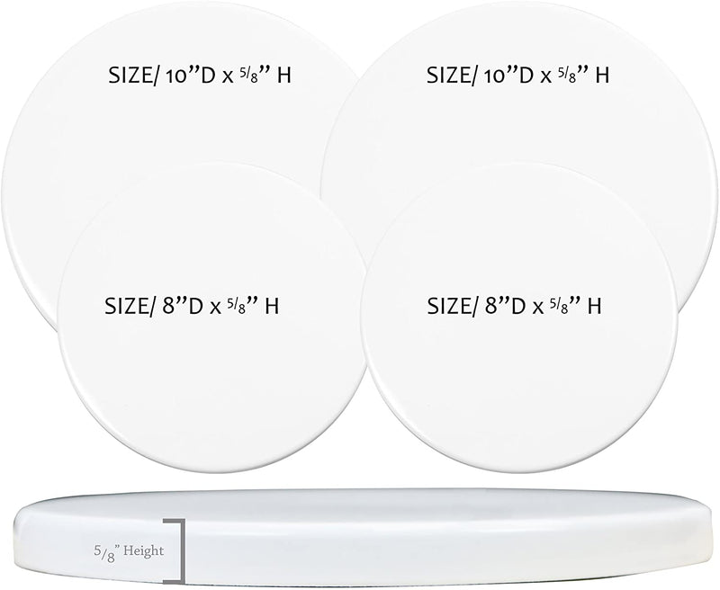 Electric Stove Burner Covers, Set of 4, White
