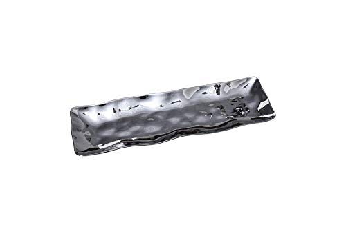 Pampa Bay Ceramic Silver Rectangular Serving Piece