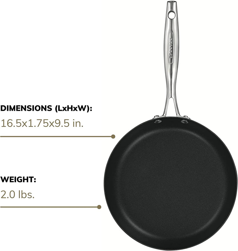 Scanpan PRO IQ Nonstick Fry Pan, 9.5, Black