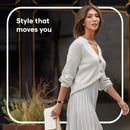 Umbra Flip 8 Wall Mounted Floating Rack – Modern, Sleek, Space-Saving Hanger with Retractable Hooks to Hang Coats, Scarves, Purses, Natural/Nickel