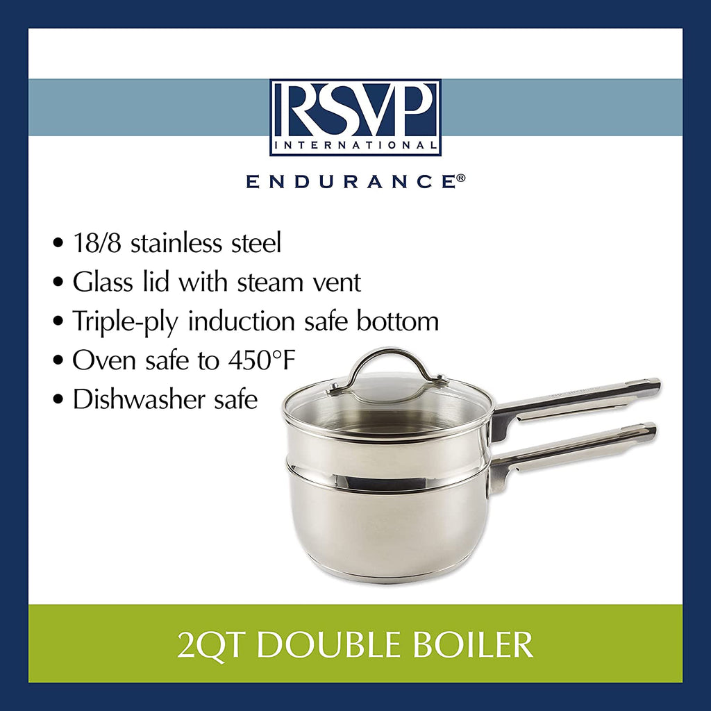 RSVP Double Boiler 1 qt Induction