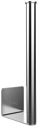 Yukon Glory Premium Magnetic Mount Paper Towel Holder, made of polished stainless steel, with a vertical pole and a magnetic base.