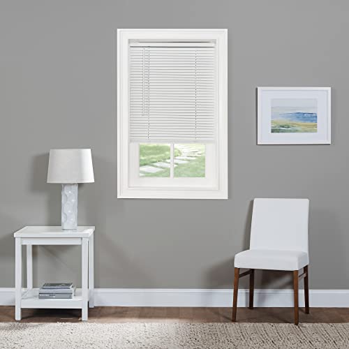 Cordless Morningstar Light Filtering Mini Blind Pearl White 72" x 32"