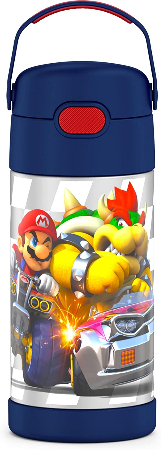 Thermos Funtainer Stainless Steel Food Jar (10 oz, Super Mario