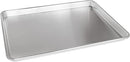 Fat Daddio’s Natural Aluminum Half Sheet Pan with a smooth, flat surface and 1-inch raised rim, made from silver 18-gauge aluminum for even heat distribution and durability.