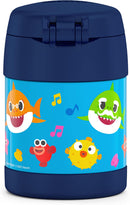THERMOS FUNTAINER 10 Ounce Stainless Steel Vacuum Insulated Kids Food Jar with Spoon, Baby Shark