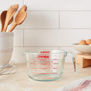Pyrex Prepware 4-cup Measuring Cup, Red Graphics, Clear