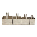 RSVP International Endurance Biscuit Cutters, Rippled Square Set of 4, Stainless