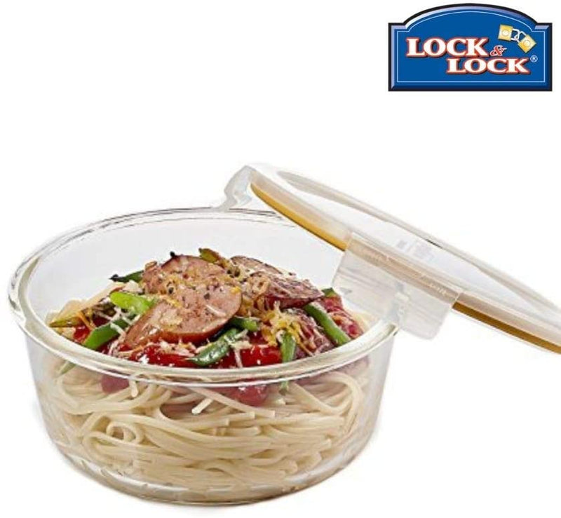 LocknLock Purely Better Vented Glass Food Storage 32oz 2 PC Set - Clear - 2 Piece