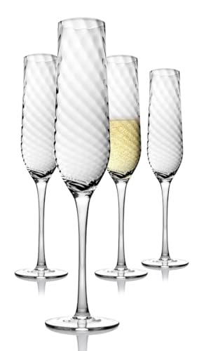 Godinger Champagne Flute, Infinity Design Glass Set of 4