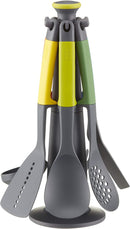 Joseph Joseph 10118 Elevate Carousel Nylon Kitchen Utensil Set with Rotating Storage Stand, 6-piece, Multicolored