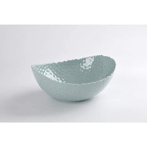 Pampa Bay Shatterproof Melamine Large Oval Bowl, 11.3 x 9 Inch, Food, Freezer, Dishwasher Safe, Aqua