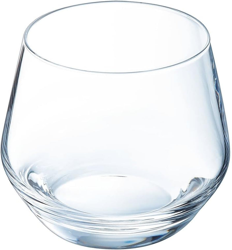 Chef&Sommelier - Lima Collection - 6 Crystalline Tumblers - Modern and Elegant Design - High Durability - Complete Transparency - 35 cl