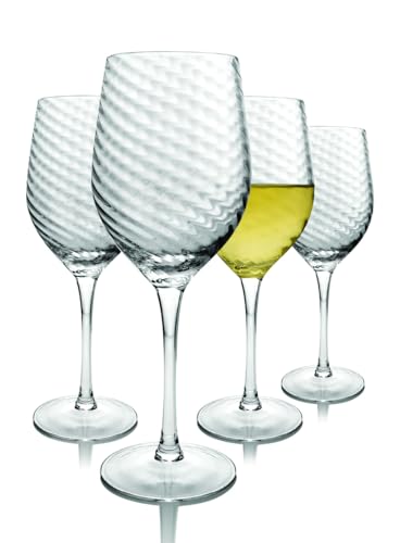 Godinger Infinity White Wine Glasses, Set of 4