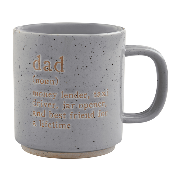 Mud Pie Gray Funny Dad Mug