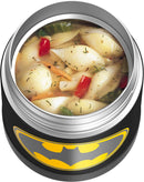 THERMOS FUNTAINER 10 Ounce Stainless Steel Vacuum Insulated Kids Food Jar, Batman