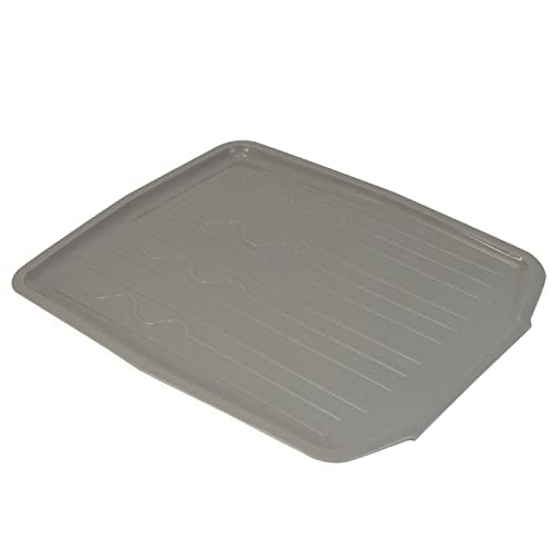 Kitchen Details 18"x 15"x 1" Countertop Draining Tray Grey