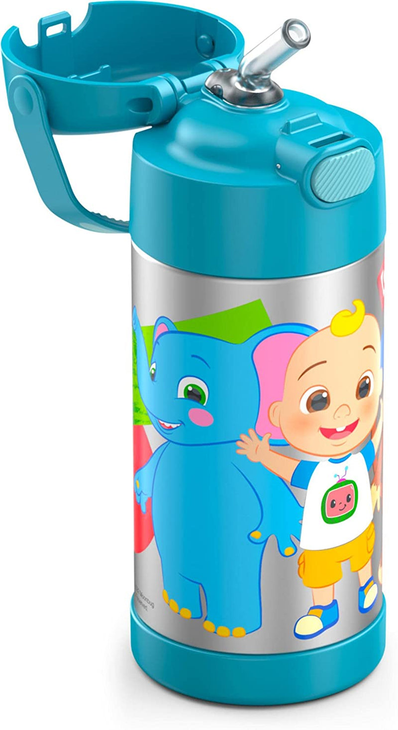 THERMOS FUNTAINER 12 Ounce Stainless Steel Vacuum Insulated Kids Straw