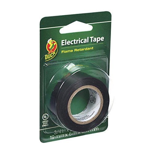 Duck  Professional Electrical Tape, 0.75" X 20' Single Roll, Black