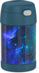 THERMOS FUNTAINER 16 Ounce Stainless Steel Vacuum Insulated Food Jar with Spoon, Galaxy Teal