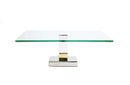 Glass Cake Stand with Acrylic Stand 12" L X 4" H