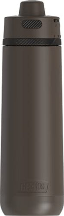 THERMOS Espresso Black Hydration Bottle with carry handle and locking spout, shown on white background.