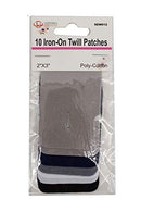 Uniware 10 Iron-On Dark Color Twill 2"x3" Poly-Cotton Patches