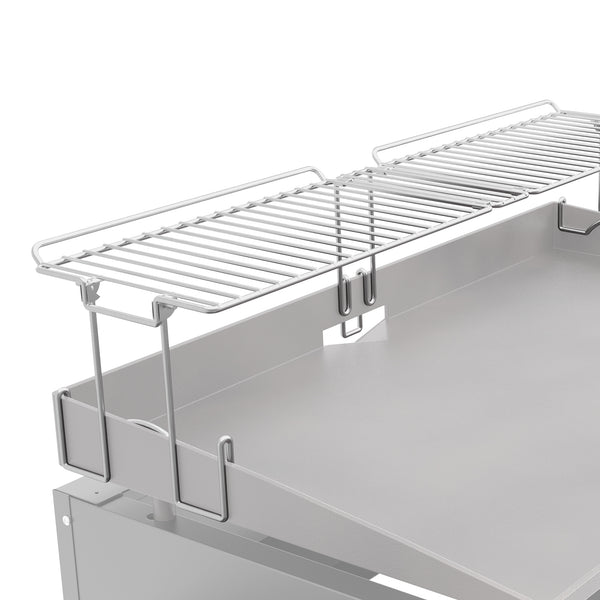Yukon Glory 28 in. Griddle Warming Rack, Designed for 28 in. Blackstone Griddles, New & Improved Design, One-Step Clip on Attachment
