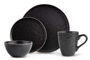 Mercerie Reactive Black 16pc Dinnerware Set