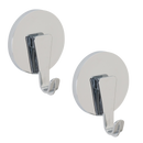 Bath Bliss 2 Pack Gel Suction Power Hooks in Chrome