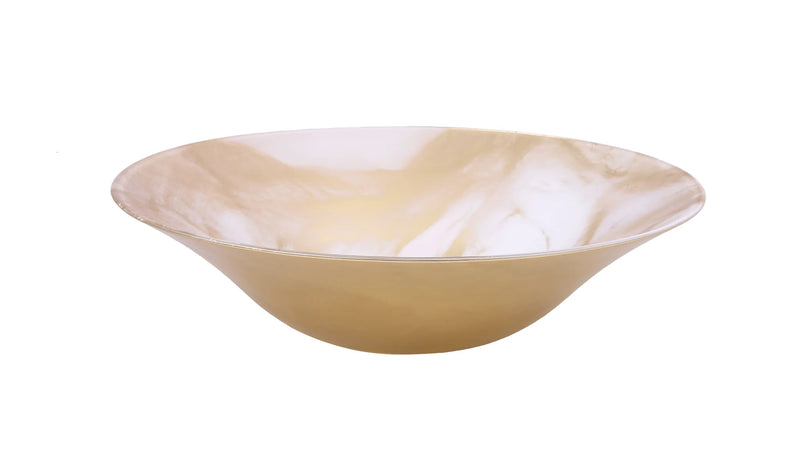 Gold White Marble 11.75Inch D
