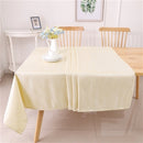 Gold slate jacquard tablecloth measuring 60 by 90 inches