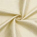 Gold slate jacquard tablecloth measuring 70 by 108 inches, folded on a white background.
