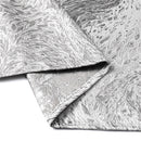 A forest grey jacquard print rectangular tablecloth by Majestic Giftware